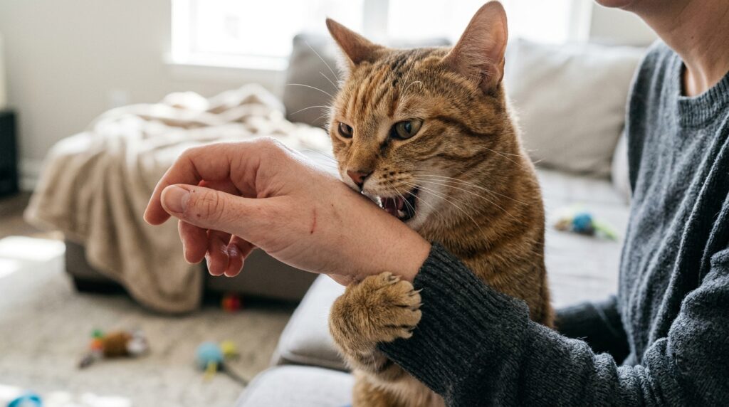 Why Does My Cat Bite Me Then Lick Me? (Strange Behavior Explained).