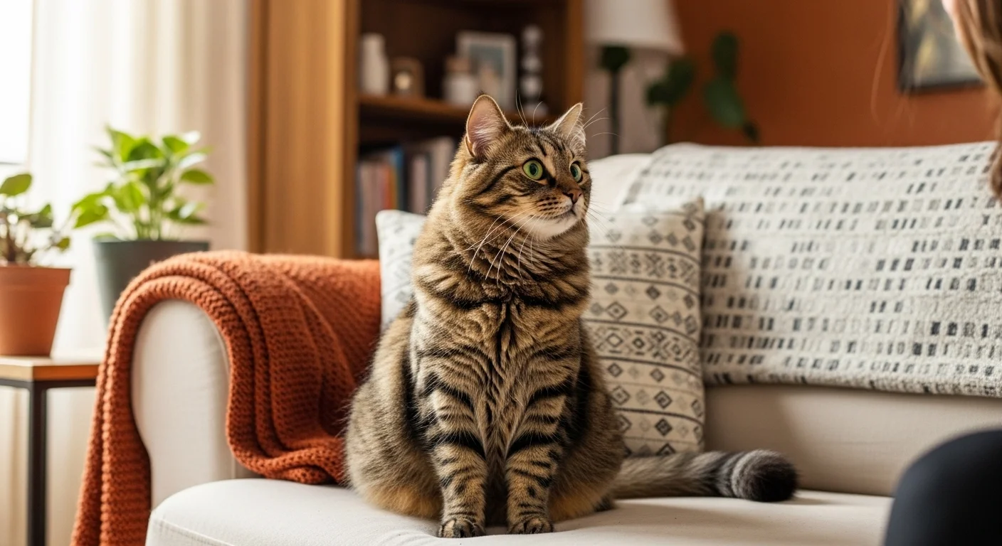 why does my cat stare at me while sitting calmly at home