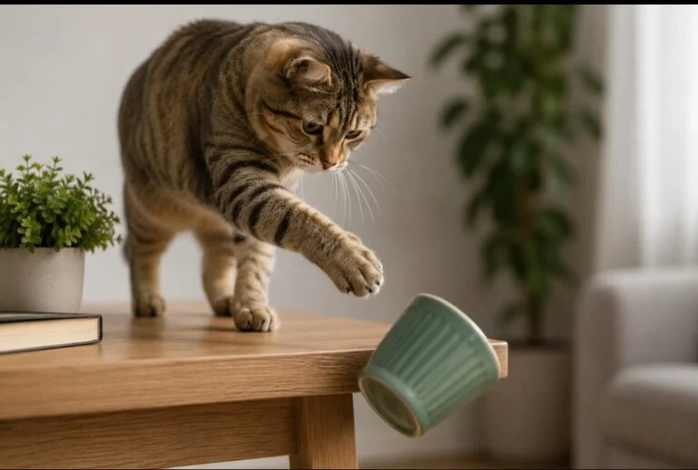 Why Do Cats Push Things Off Tables?